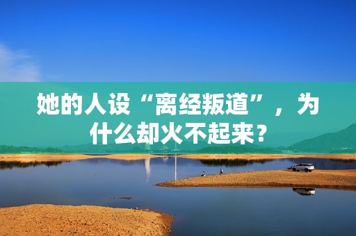 她的人设“离经叛道”，为什么却火不起来？