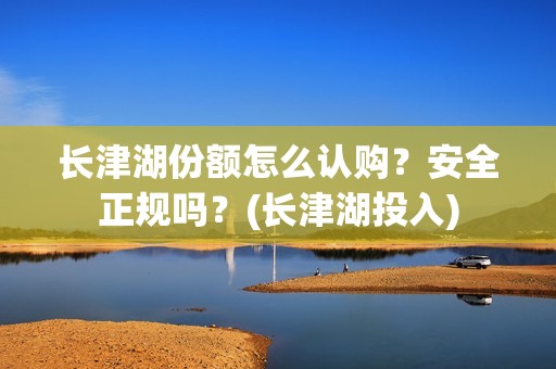 长津湖份额怎么认购？安全正规吗？(长津湖投入)