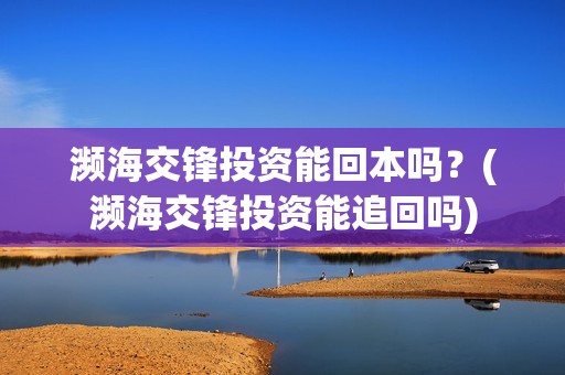 濒海交锋投资能回本吗？(濒海交锋投资能追回吗)
