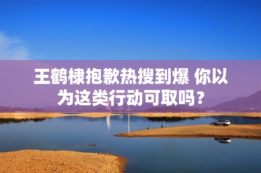 王鹤棣抱歉热搜到爆 你以为这类行动可取吗？