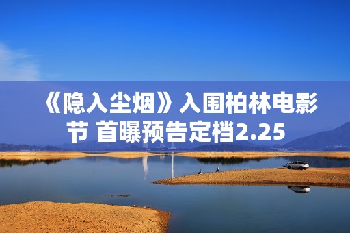 《隐入尘烟》入围柏林电影节 首曝预告定档2.25