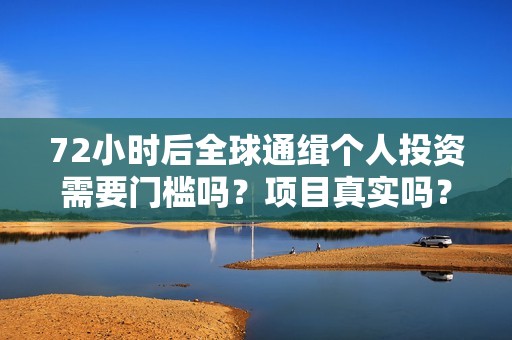 72小时后全球通缉个人投资需要门槛吗？项目真实吗？