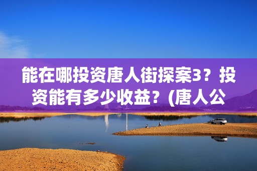 能在哪投资唐人街探案3？投资能有多少收益？(唐人公司在哪里)