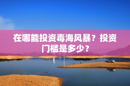 在哪能投资毒海风暴？投资门槛是多少？