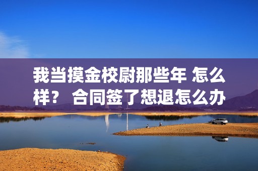 我当摸金校尉那些年 怎么样？ 合同签了想退怎么办？(我当摸金校尉那些年四姑娘结局)