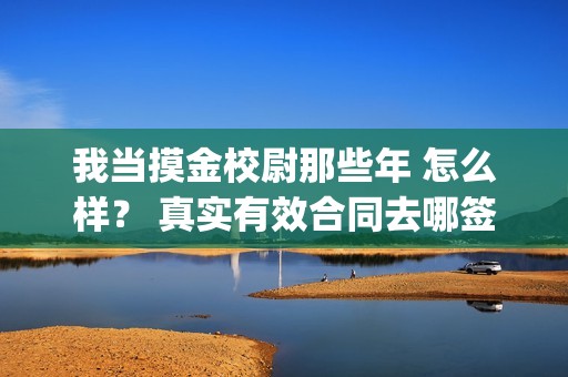我当摸金校尉那些年 怎么样？ 真实有效合同去哪签？(我当摸金校尉那些番外)