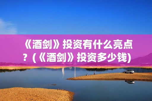  《酒剑》投资有什么亮点？(《酒剑》投资多少钱)