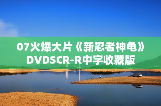 07火爆大片《新忍者神龟》DVDSCR-R中字收藏版