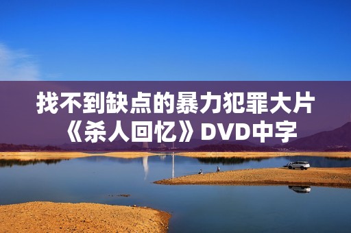 找不到缺点的暴力犯罪大片《杀人回忆》DVD中字