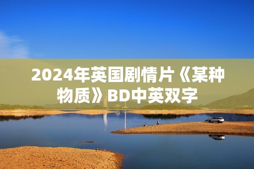 2024年英国剧情片《某种物质》BD中英双字