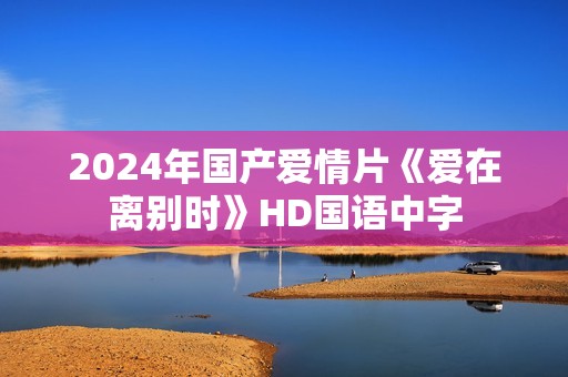 2024年国产爱情片《爱在离别时》HD国语中字