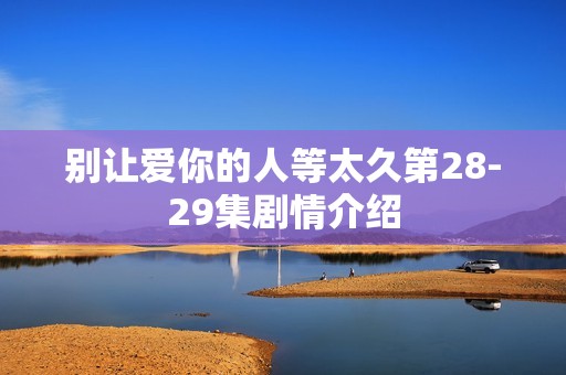 别让爱你的人等太久第28-29集剧情介绍