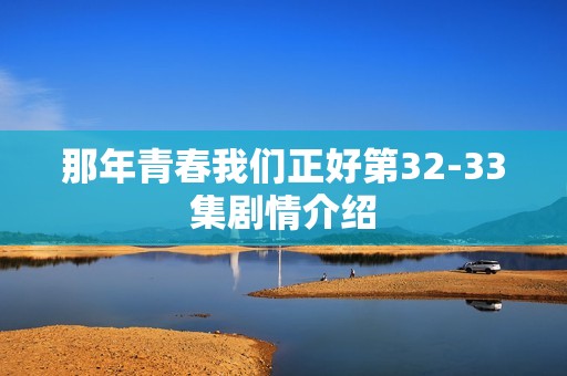 那年青春我们正好第32-33集剧情介绍
