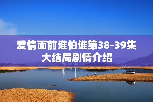 爱情面前谁怕谁第38-39集大结局剧情介绍