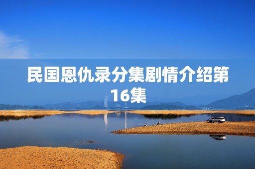 民国恩仇录分集剧情介绍第16集