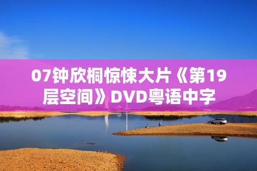 07钟欣桐惊悚大片《第19层空间》DVD粤语中字