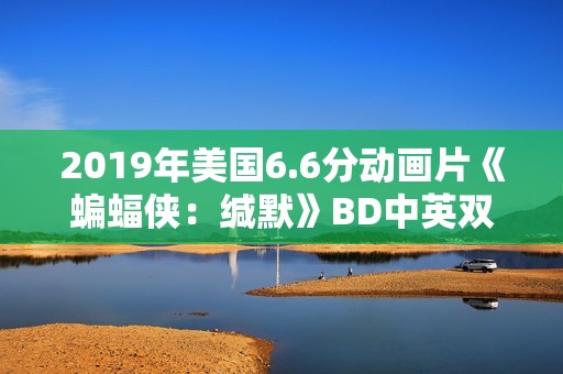 2019年美国6.6分动画片《蝙蝠侠：缄默》BD中英双字