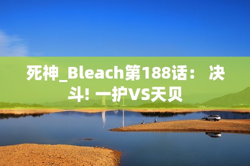 死神_Bleach第188话： 决斗! 一护VS天贝