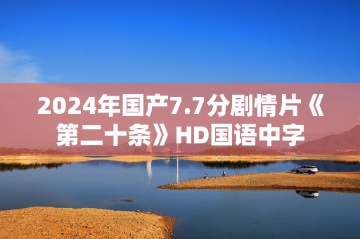 2024年国产7.7分剧情片《第二十条》HD国语中字