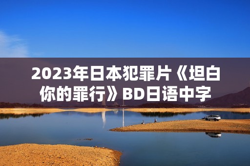2023年日本犯罪片《坦白你的罪行》BD日语中字