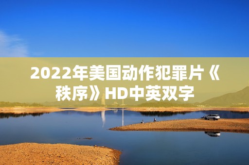 2022年美国动作犯罪片《秩序》HD中英双字