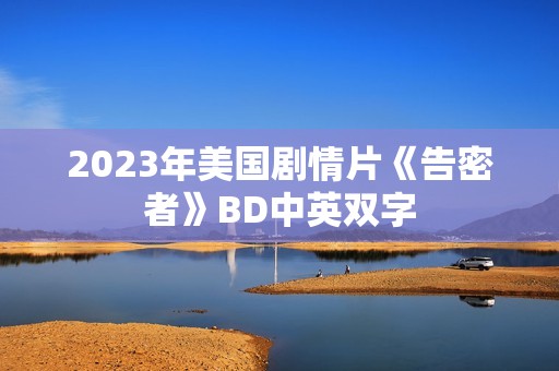 2023年美国剧情片《告密者》BD中英双字