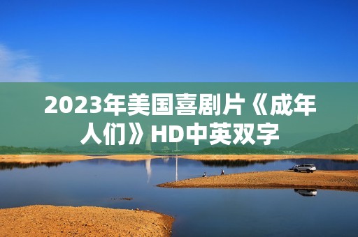 2023年美国喜剧片《成年人们》HD中英双字