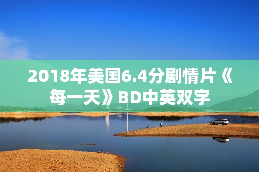 2018年美国6.4分剧情片《每一天》BD中英双字