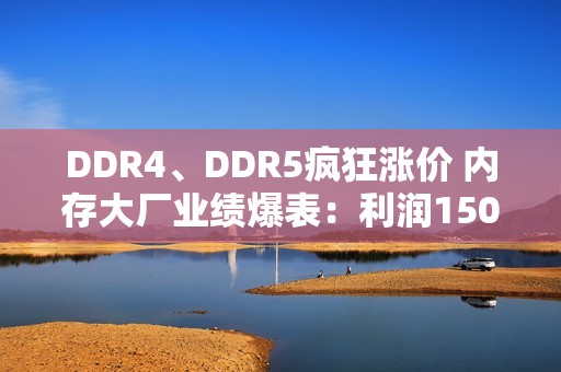 DDR4、DDR5疯狂涨价 内存大厂业绩爆表：利润1500%增长