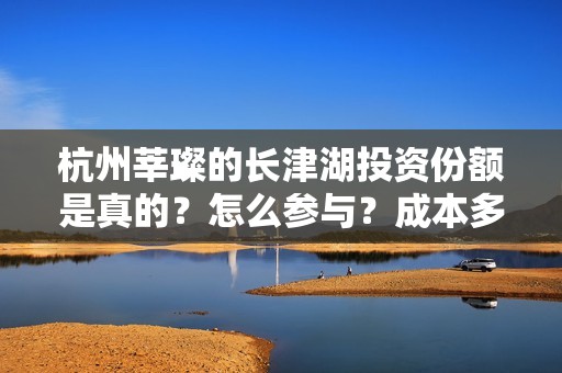 杭州莘璨的长津湖投资份额是真的？怎么参与？成本多少？