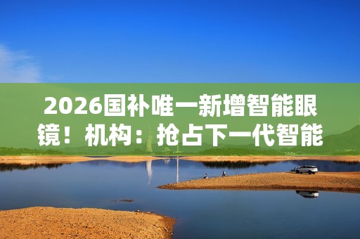 2026国补唯一新增智能眼镜！机构：抢占下一代智能终端的战略赛道