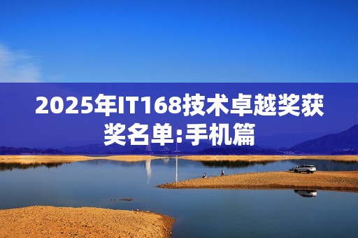 2025年IT168技术卓越奖获奖名单:手机篇