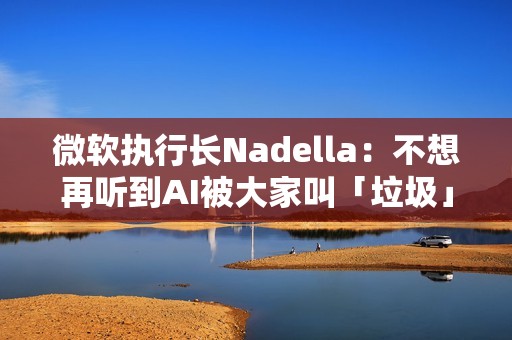 微软执行长Nadella：不想再听到AI被大家叫「垃圾」