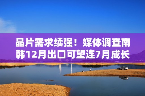 晶片需求续强！媒体调查南韩12月出口可望连7月成长