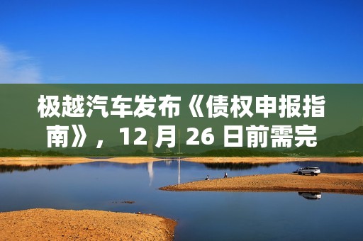极越汽车发布《债权申报指南》，12 月 26 日前需完成申报