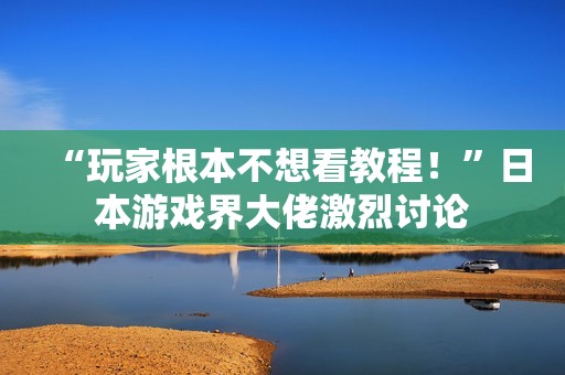 “玩家根本不想看教程！”日本游戏界大佬激烈讨论