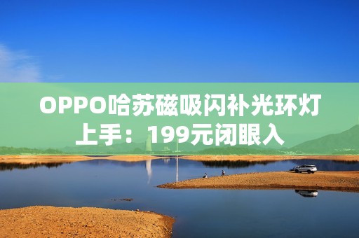 OPPO哈苏磁吸闪补光环灯上手：199元闭眼入