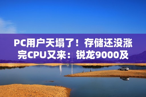 PC用户天塌了！存储还没涨完CPU又来：锐龙9000及旧款价格齐飞