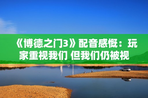 《博德之门3》配音感慨：玩家重视我们 但我们仍被视为外包！