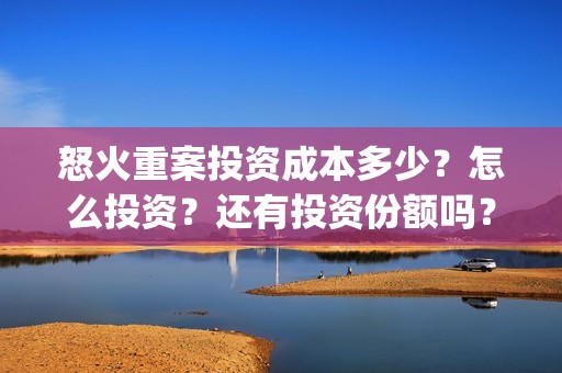 怒火重案投资成本多少？怎么投资？还有投资份额吗？(怒火重案投入多少)