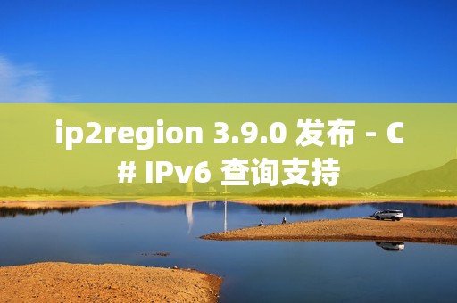 ip2region 3.9.0 发布 - C# IPv6 查询支持