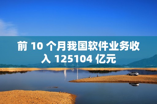 前 10 个月我国软件业务收入 125104 亿元