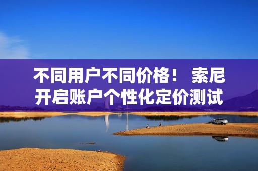 不同用户不同价格！ 索尼开启账户个性化定价测试