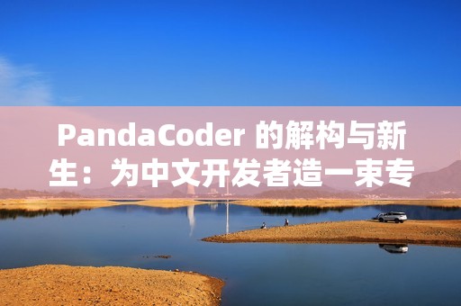 PandaCoder 的解构与新生：为中文开发者造一束专注的光