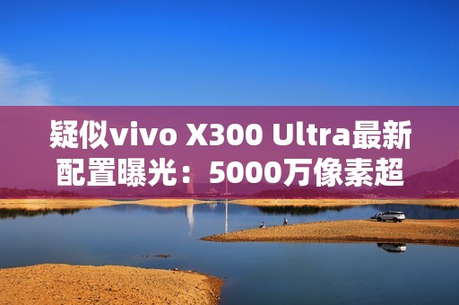 疑似vivo X300 Ultra最新配置曝光：5000万像素超广角