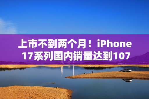 上市不到两个月！iPhone 17系列国内销量达到1076.7万台
