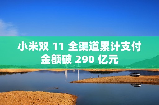 小米双 11 全渠道累计支付金额破 290 亿元
