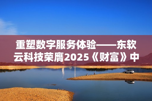 重塑数字服务体验——东软云科技荣膺2025《财富》中国最佳设计榜 重塑数字服务体验——东软云科技荣膺2025《财富》中国最佳设计榜