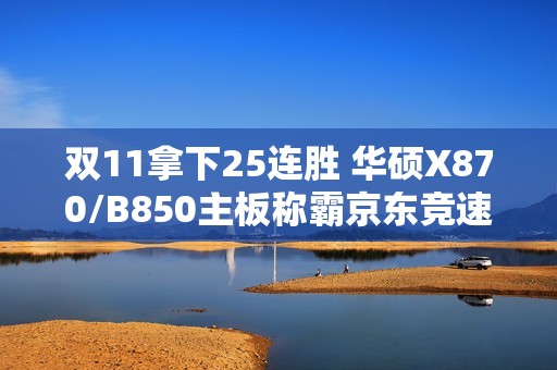 双11拿下25连胜 华硕X870/B850主板称霸京东竞速榜