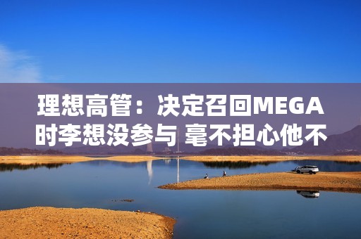 理想高管：决定召回MEGA时李想没参与 毫不担心他不同意